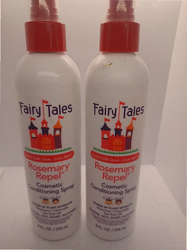 2 Fairy Tales Rosemary Repel Conditioning Spray 8 oz. Scent Kids Love, lice Dont