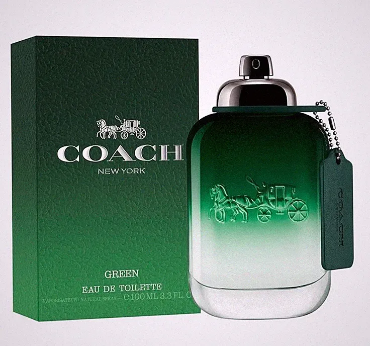 Coach Green Eau de Toilette Spray 3.3 fl oz Men's Fragrance Kiwi Rosemary Moss