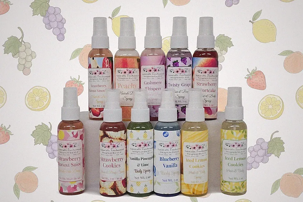Fragranced Body Spray Mist, Hair Perfume, U pick scent travel size 2oz
