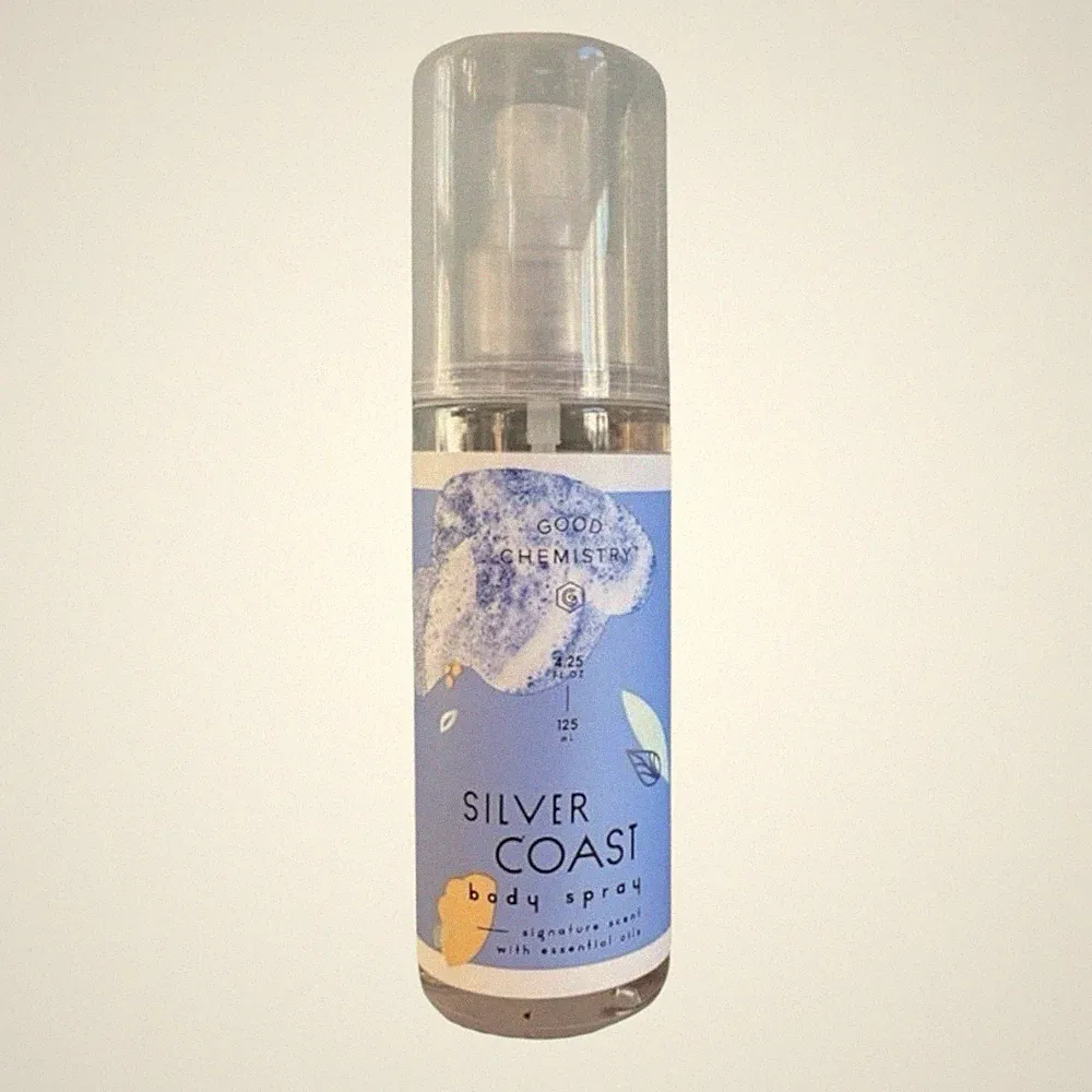 Good Chemistry Silver Coast Body Spray 4.25 Fl Oz Notes Of Citron Ocean Rosemary