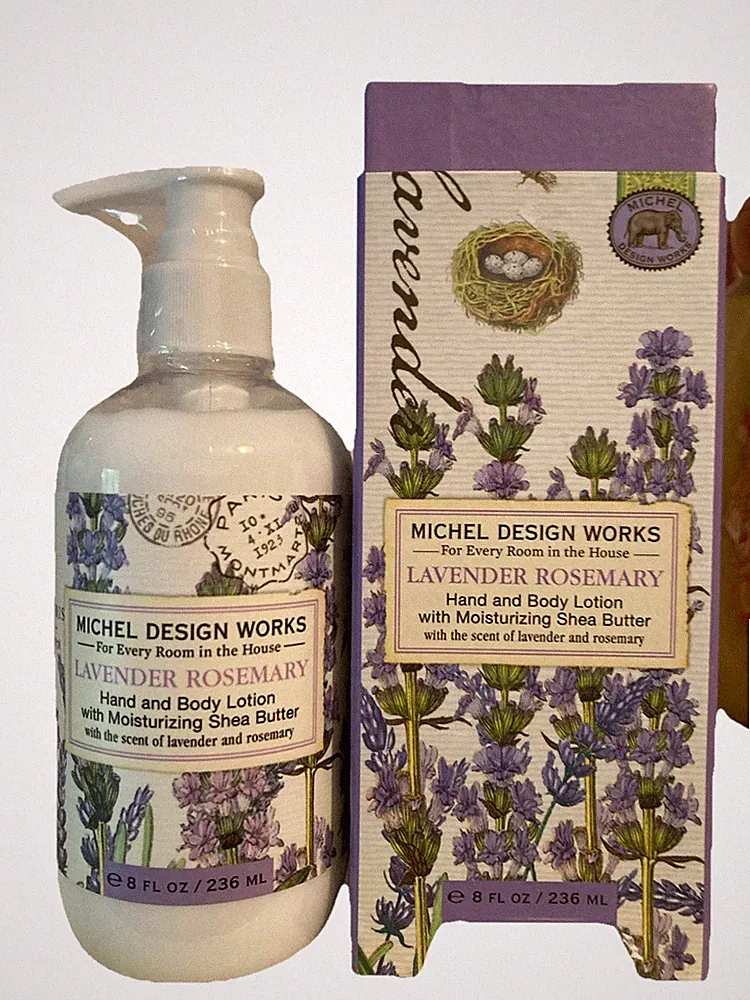 Michael Design Works Hand & Body Lotion 8oz Lavender Rosemary New