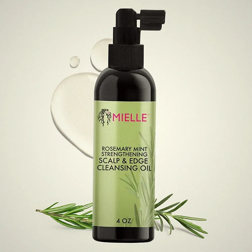 Mielle Organics Rosemary & Mint Scalp & Edge Cleansing Hair Oil - No-Rinse