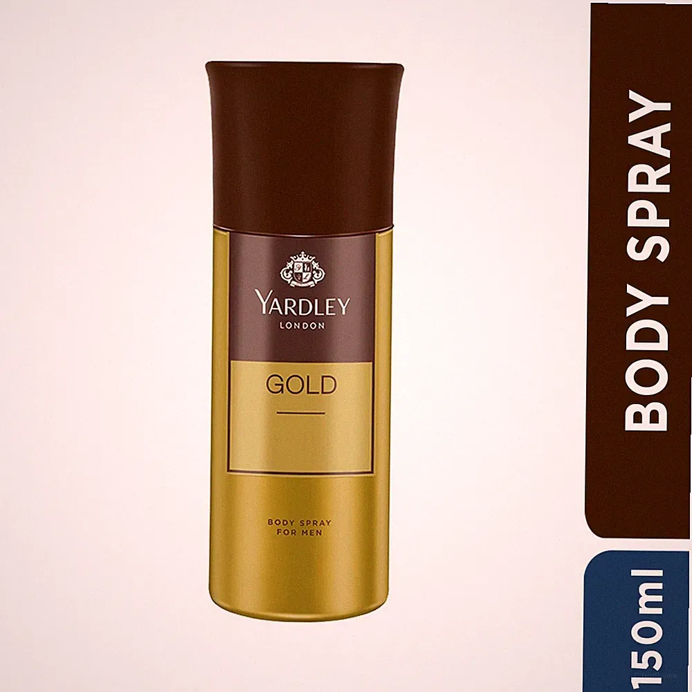 Yardley London Gentleman Gold Body Spray for Men Fresh Rosemary For Men 150ml